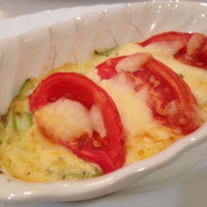ミニトマトのオープンオムレツ
