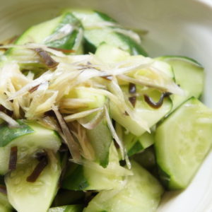 ゆでナスの海老あんかけ