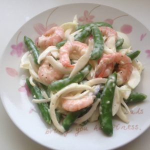 鶏から揚げのネギ和え