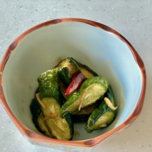 ししとうのピーナツ味噌炒め