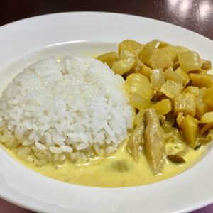 モロヘイヤとそぼろの冷やしそば