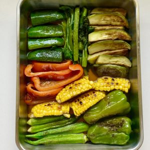 レンジ蒸しナス