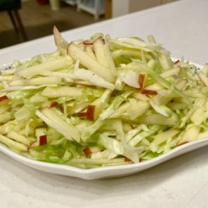 水菜とサバ缶のサラダ