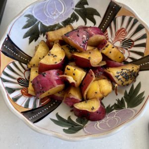 サツマイモとハムのカレー揚げ