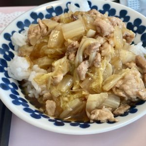 白菜と豚肉のポン酢和え