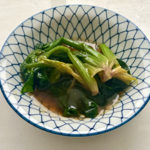 アボカドと豚肉の甘辛炒め