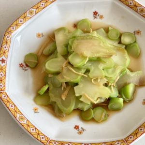 ほうれん草のくるみオイルかけ