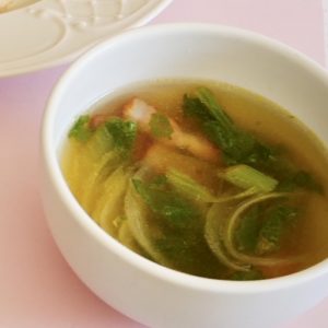 鯛とナバナのサラダ