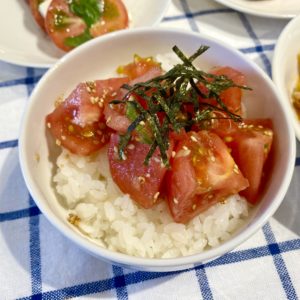 ミニトマトの肉巻き焼き